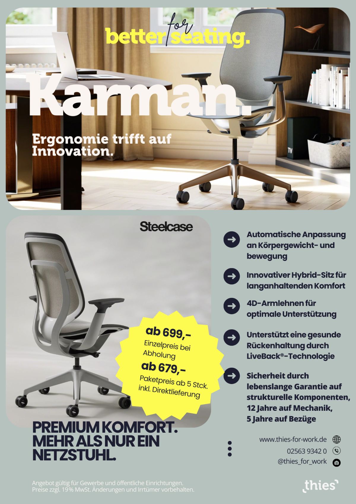 Bürodrehstuhl - Ergonomie trifft auf Komfort