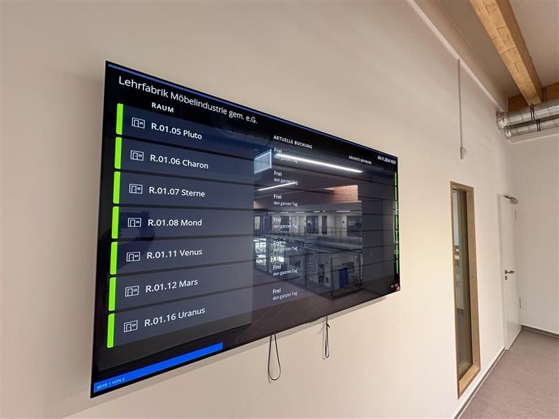 Lernräume mit einer klar strukturierten Raumbuchung